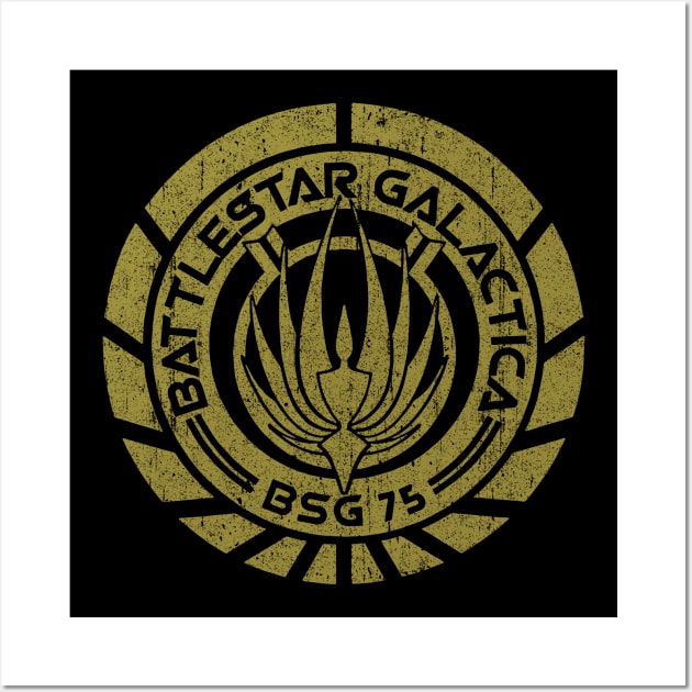 Battlestar Galactica Crest Wall Art by huckblade